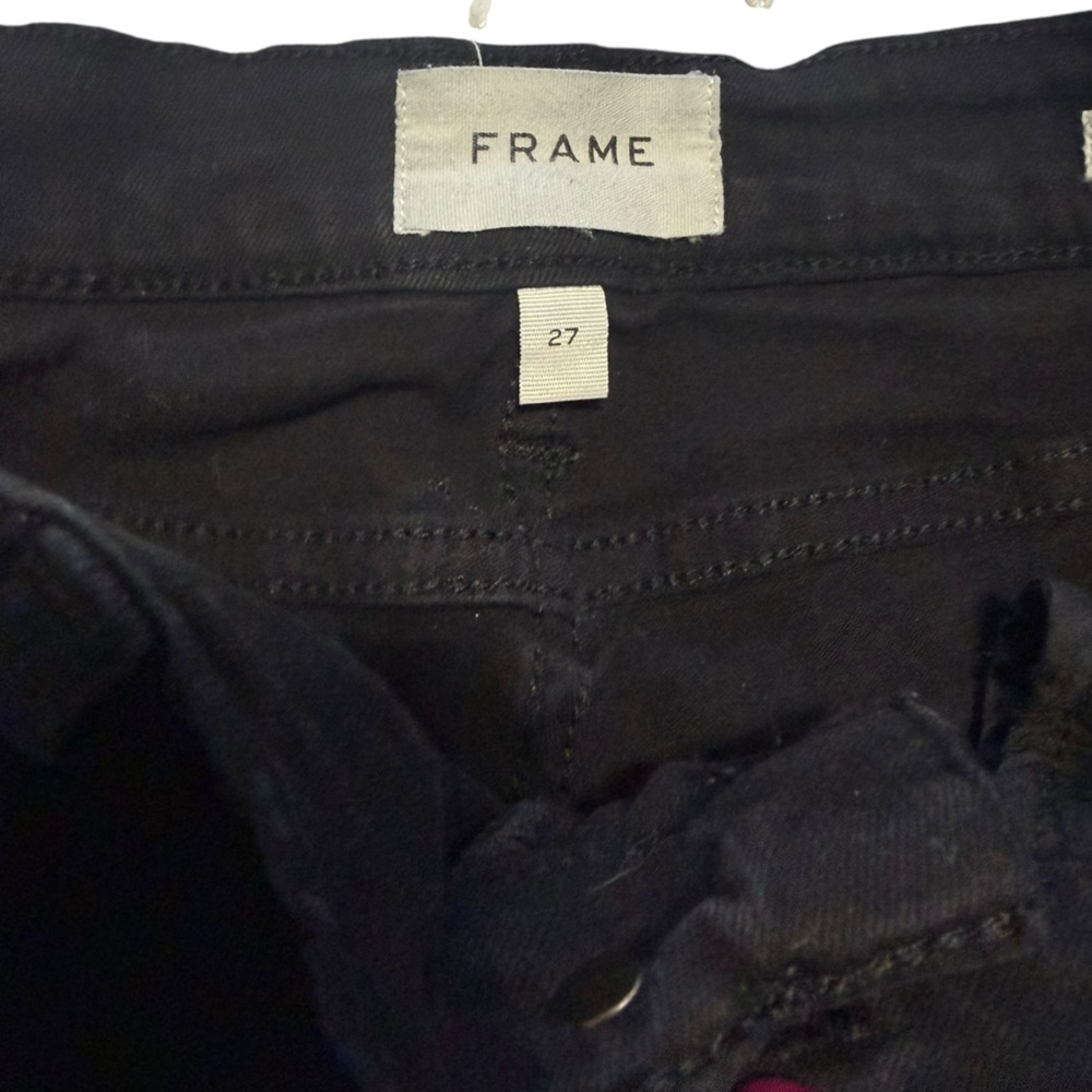 Frame Denim Le High Flare Jeans size 27 inseam 29 inches. - Picture 3 of 8